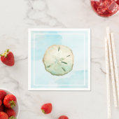 Serviette En Papier Dollar bleu aquarelle (En situation)