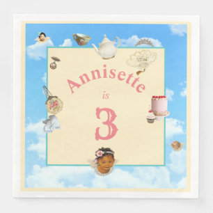 Serviette En Papier Dolly Tea Party 8" Napkin - Black Angel