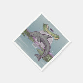 Serviette En Papier Dolphin de Nouvelle-Zélande Pelorus Jack (Coin)