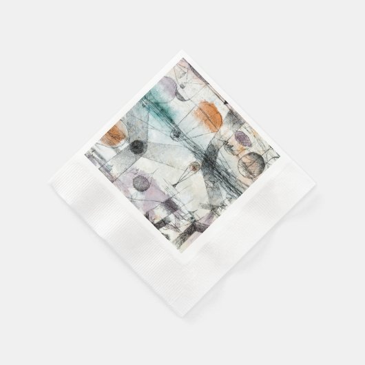 Serviette En Papier Domaine d'Air Paul Klee Expressionniste Abstrait (Coin)