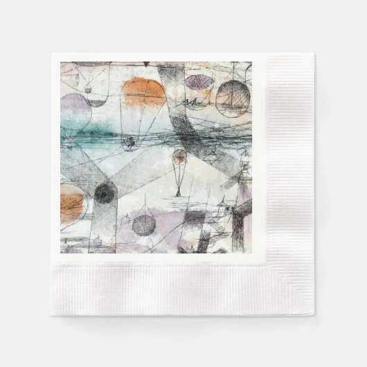 Serviette En Papier Domaine d'Air Paul Klee Expressionniste Abstrait (Devant)