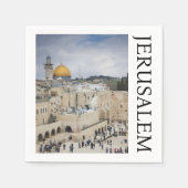 Serviette En Papier Dôme du Rocher | Western Wall Plaza, Jérusalem (Devant)
