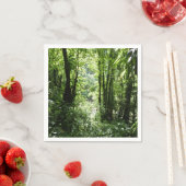 Serviette En Papier Dominicain Forêt de pluie II Vert tropical (En situation)