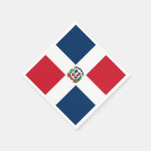 Serviette En Papier Dominican Republic flag Paper Napkin (Coin)