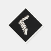 Serviette En Papier Dominos Dominoe Game Nuit (Coin)
