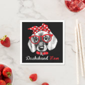 Serviette En Papier Don de chien | Dachshund Maman Lovely (En situation)
