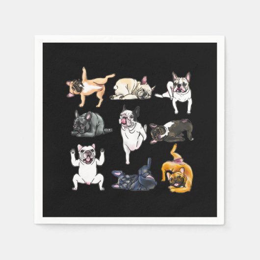 Serviette En Papier Don de chien | French Bulldog Funny (Devant)