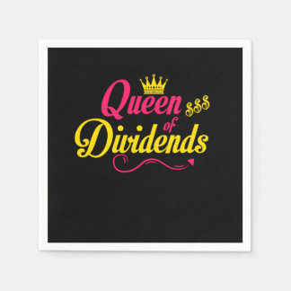 Serviette En Papier Don de la Reine des dividendes du capitalisme