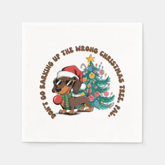 Serviette En Papier Don de Noël Ne pas aller aboyer