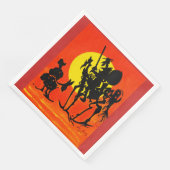SERVIETTE EN PAPIER DON QUIXOTE (Coin)