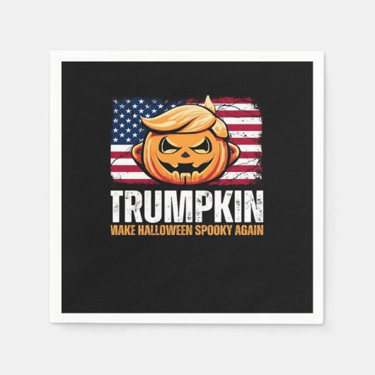 Serviette En Papier Donald Halloween - Trumpkin rendre Halloween Éffra (Devant)