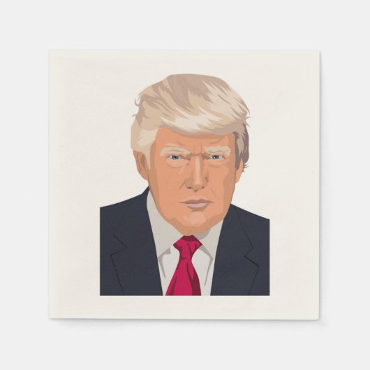 SERVIETTE EN PAPIER DONALD TRUMP (Devant)