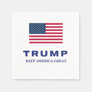 Serviette En Papier Donald Trump 2024 - Montre cadeau
