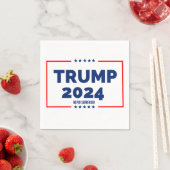Serviette En Papier Donald Trump 2024 ne se rend jamais (En situation)