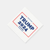 Serviette En Papier Donald Trump 2024 ne se rend jamais (Coin)