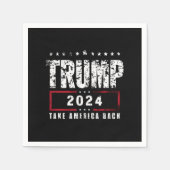 Serviette En Papier Donald Trump 2024 redonne l'élection américaine (Devant)