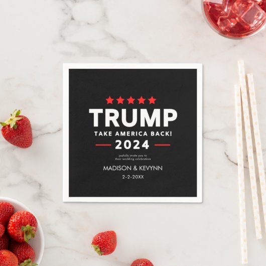 Serviette En Papier Donald Trump 2024 redonne l'élection américaine (En situation)