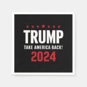 Serviette En Papier Donald Trump 2024 redonne l'élection américaine (Devant)