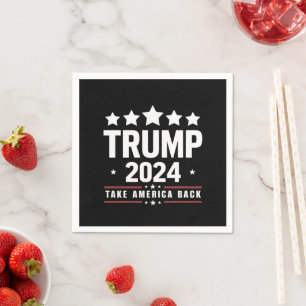 Serviette En Papier Donald Trump 2024 Reprenez l'Amérique Élection