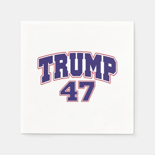 Serviette En Papier Donald Trump 47 (Devant)