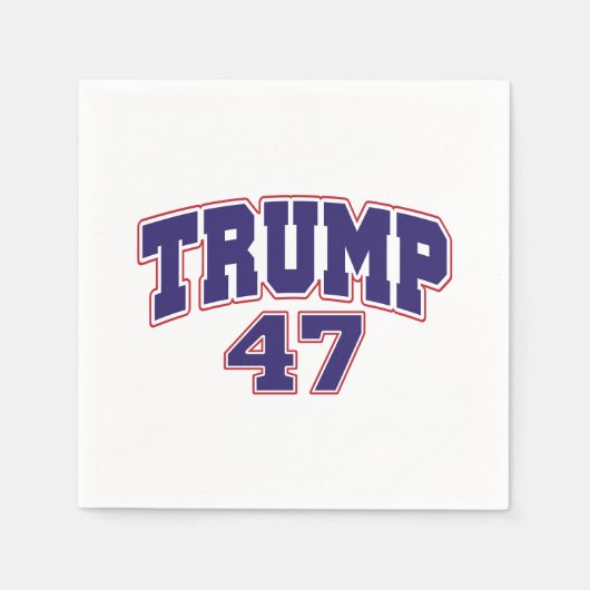 Serviette En Papier Donald Trump 47 (Devant)