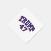 Serviette En Papier Donald Trump 47 (Coin)