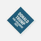 Serviette En Papier Donald Trump à la présidence 2024 (Coin)