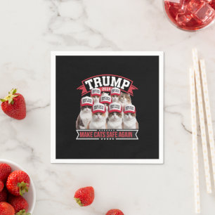 Serviette En Papier Donald Trump rend les chats sûrs à nouveau Débat 2