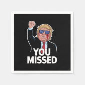 Serviette En Papier Donald Trump vous a manqué (Devant)