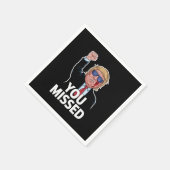 Serviette En Papier Donald Trump vous a manqué (Coin)