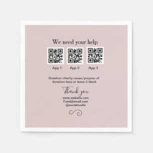 Serviette En Papier Donation Collection conseil pot ajouter votre q r