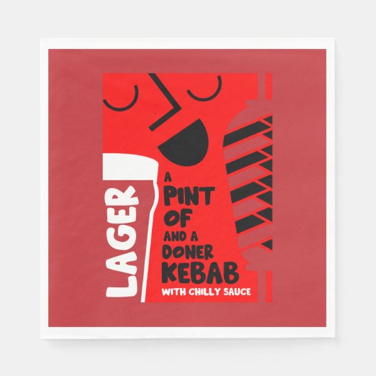 Serviette En Papier Doner Kebab (Devant)