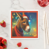 Serviette En Papier Donkey de Noël 3 (En situation)