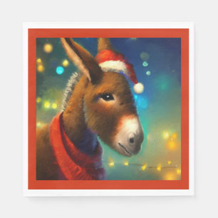 Serviette En Papier Donkey de Noël 3