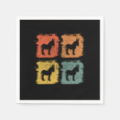 Serviette En Papier Donkey Retro Pop Art (Devant)