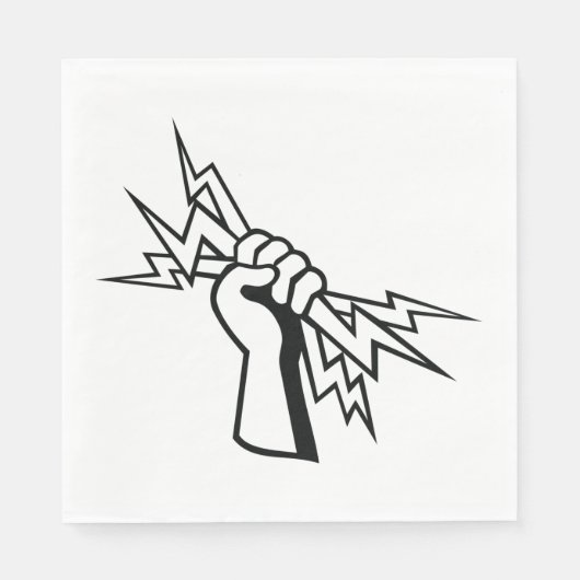 Serviette En Papier Donne-moi du pouvoir (Devant)