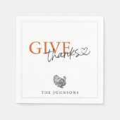 Serviette En Papier Donner Merci Season Turquie Papier (Devant)