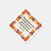 Serviette En Papier Donner une collection Merci (Coin)