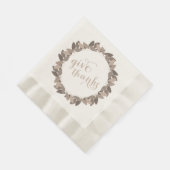 Serviette En Papier Donnez à thanksgiving des mercis | les serviettes (Coin)