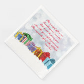 Serviette En Papier Dons de cadeaux Noël (Coin)