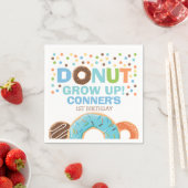 Serviette En Papier Donut Anniversaire Napkin Donut Croissance Party (En situation)