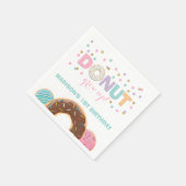 Serviette En Papier Donut Anniversaire Napkin Donut Croissance Party (Coin)