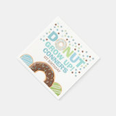 Serviette En Papier Donut Anniversaire Napkin Donut Croissance Party (Coin)