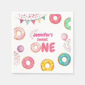 Serviette En Papier Donut Baby Birthaday Sprinkle serviettes (Devant)