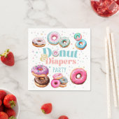 Serviette En Papier Donut & Diaports Baby shower Party (En situation)