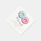 Serviette En Papier Donut Genre Révéler Garçon Ou Fille Fête (Coin)