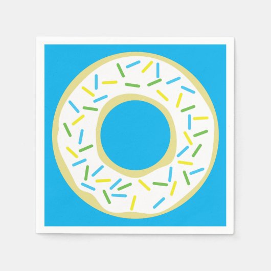 Serviette En Papier Donut Kid's Birthday Party mite (Devant)