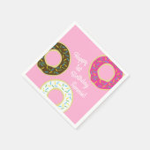 Serviette En Papier Donut Kid's Birthday Party mite (Coin)
