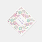 Serviette En Papier Donut Motif mignon coloré Anniversaire (Coin)