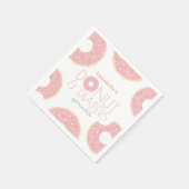 Serviette En Papier Donut rose & Diapeurs Bébé Sprinkle Girl (Coin)